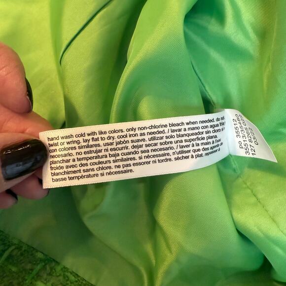 Eloquii Cropped Blazer Green Tweed Plus Size 20 Preppy Scandi Girl Style - Picture 4 of 8